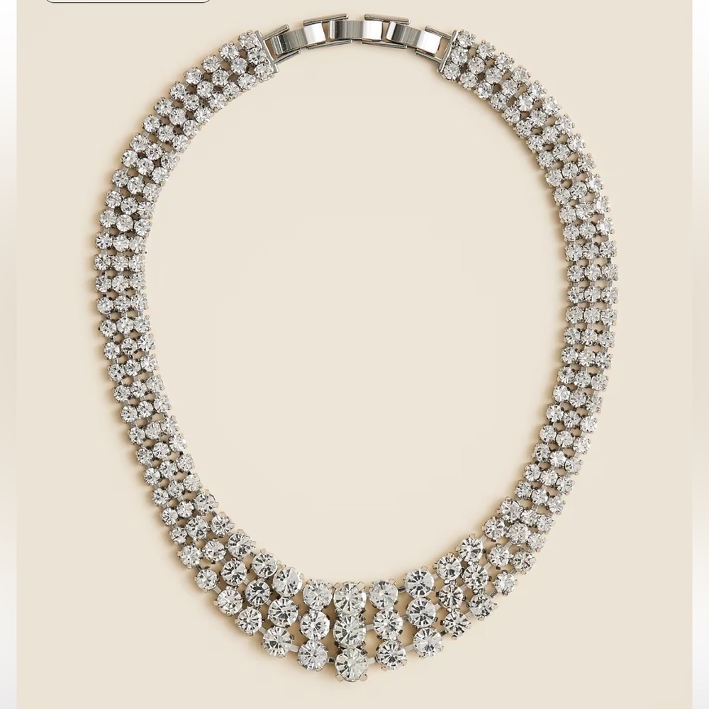 J crew Crystal collar necklace